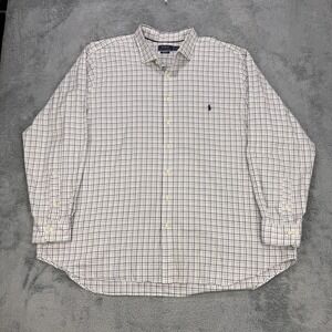 Polo Ralph Lauren Performance Shirt Men 3XL Big Gingham Check L/S Button Down